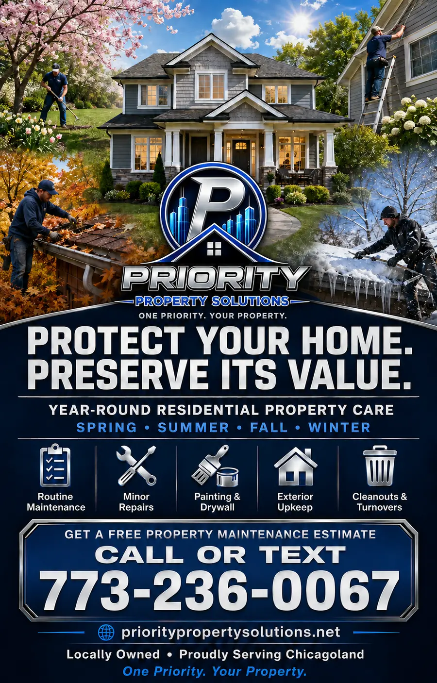 Priority Property Solutions year-round home care and turnover guide